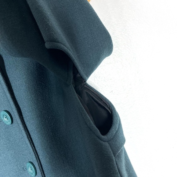 Rebecca Minkoff Teal Blue 'Pierre' Double Breasted Cape Coat Women’s Size XS - Picture 8 of 11
